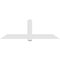 Ekena Millwork Eugene Architectural Grade PVC Gable Bracket, 84"W x 28"H x 6"D x 6"F, 8/12 Pitch GBP084X28X0606EUG00 - alternate 2